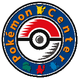 Dies ist das allgemeine Logo für die japanischen Pokémon Centers.