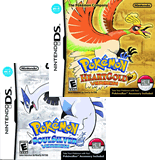Dies sind die amerikanischen Verpackungen für Pokémon HeartGold und SoulSilver.