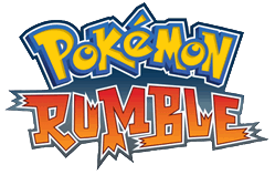 Dies ist das amerikanische bzw. deutsche Logo von Pokémon Rumble.