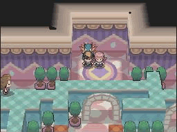 Dieser Screenshot zeigt Bianca in ihrer Arena in Dukatia City in HeartGold & SoulSilver.